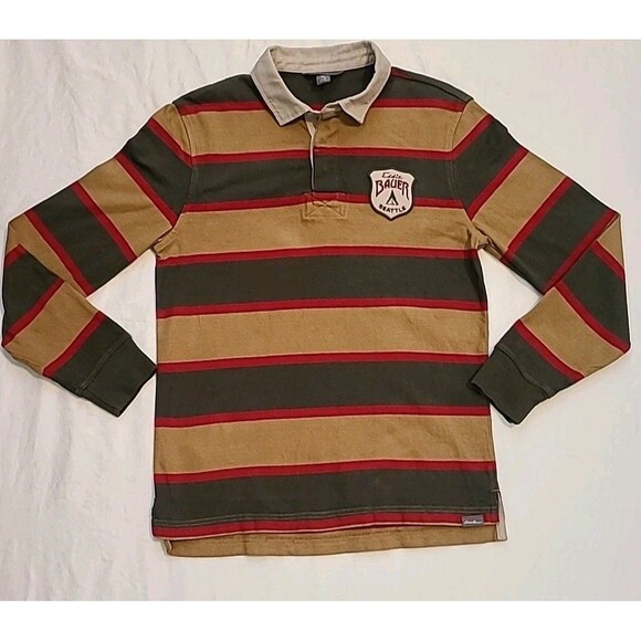 Eddie Bauer Other - Vintage Eddie Bauer Shirt Mens Sm Stripe Classic Rugby Sailing Y2K Seattle